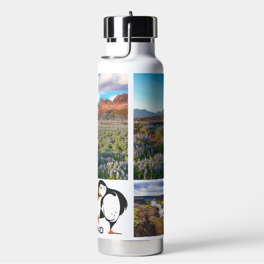 Aangepast monogram IJsland Waterfles (Rechts)