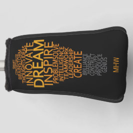 Aangepast monogram Inspirerend Licht Bulb Golfheadcover