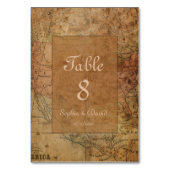 Aangepast monogram  kaartbestemming bruiloft kaart (Voorkant)