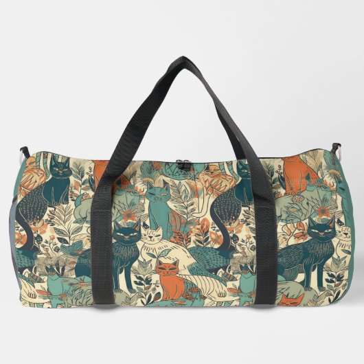 Aangepast Monogram Katten Patroon Plunjezak (Achterkant)