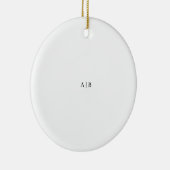 Aangepast monogram keramisch ornament (Rechts)