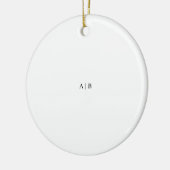 Aangepast monogram keramisch ornament (Links)