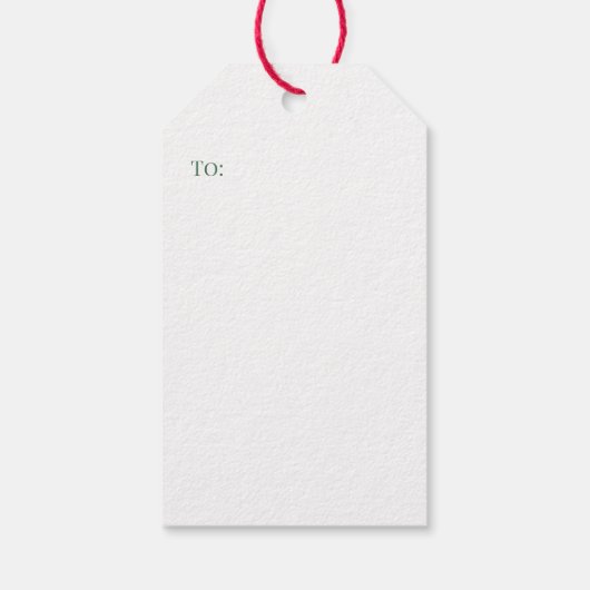 Aangepast Monogram Kerst Hoefijzer Cadeaulabel (Achterkant)