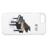Aangepast monogram klassieke muziek Grand Piano Case-Mate iPhone Case (Achterkant (Horizontaal))