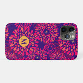 Aangepast monogram kleurrijk Bohemian Whimsical Fl Case-Mate iPhone Case (Achterkant (horizontaal))