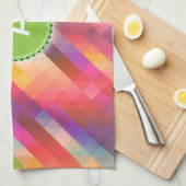 Aangepast Monogram Kleurrijk Patronen Abstract Theedoek (Quarter Fold)