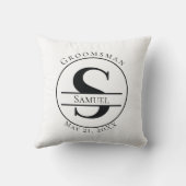 Aangepast monogram kussen (Achterkant)