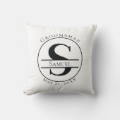 Aangepast monogram kussen (Voorkant)