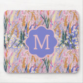 Aangepast monogram lavendel muismat (Voorkant)