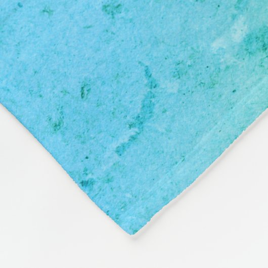 Aangepast monogram LAVISHLY LOVED Blue Fleece Deken (Hoek)