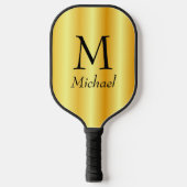 Aangepast monogram legant faux Gold dubbelzijdig Pickleball Paddle (Voorkant)
