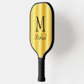 Aangepast monogram legant faux Gold dubbelzijdig Pickleball Paddle (Links)