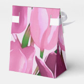 Aangepast monogram lentetulp schilderen bedankdoosjes (Achterkant)