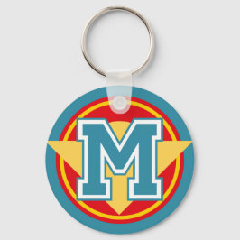 Aangepast monogram Letter "M"-Initiaal Sleutelhanger