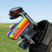 Aangepast monogram, LGBT Rainbow Pride Phoenix Ris Golfheadcover (Insitu)