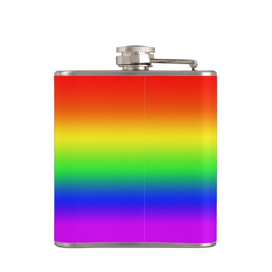 Aangepast monogram, LGBT Rainbow Pride Phoenix Ris Heupfles (Achterkant)