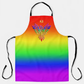 Aangepast monogram, LGBT Rainbow Pride Phoenix Ris Schort (Voorkant)