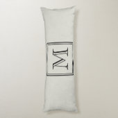 Aangepast monogram lichaamskussen (Achterkant (Verticaal))