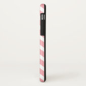 Aangepast monogram lichtblauw en roze Chevron Case-Mate iPhone Case (Achterkant/links)