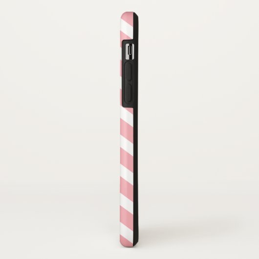 Aangepast monogram lichtblauw en roze Chevron Case-Mate iPhone Case (Achterkant/links)