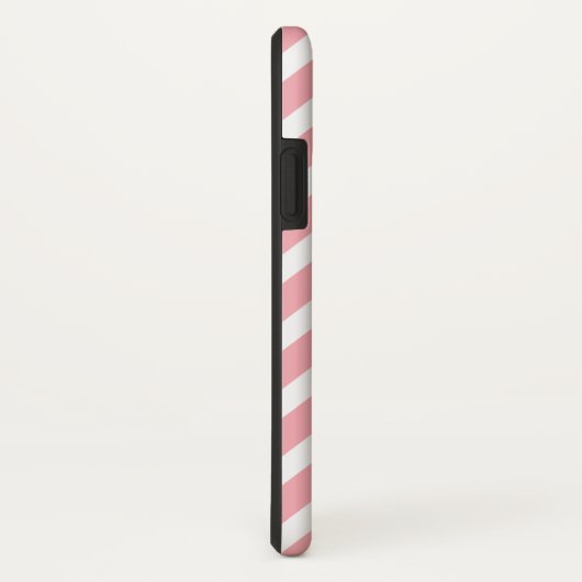 Aangepast monogram lichtblauw en roze Chevron Case-Mate iPhone Case (Achterkant/rechts)