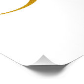 Aangepast monogram M Faux Gold Foil Monogrammen In Poster (Hoek)