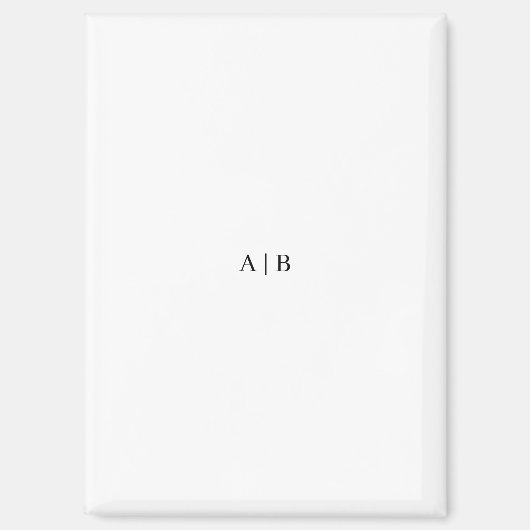 Aangepast monogram magneet (Voorkant)