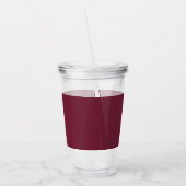 Aangepast monogram, mauve lavendel kleur acryl drinkbeker (Links)