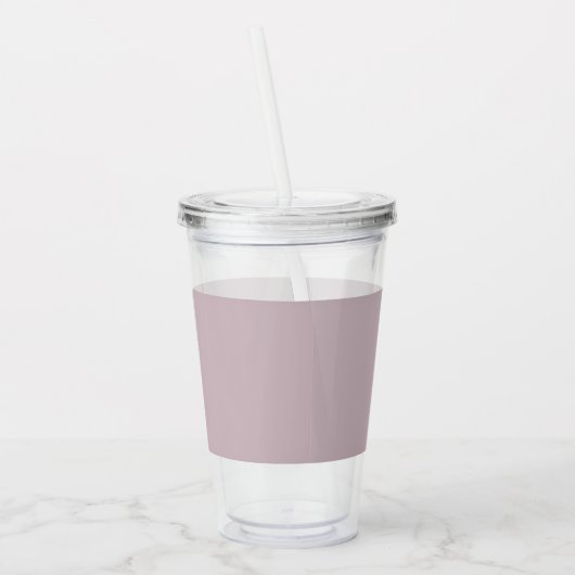 Aangepast monogram, mauve lavendel kleur acryl drinkbeker (Links)