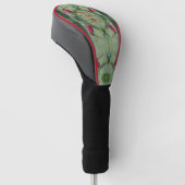 Aangepast monogram met uw eerste naam vlindervis k golfheadcover (Schuin)