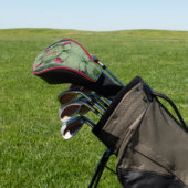 Aangepast monogram met uw eerste naam vlindervis k golfheadcover (Insitu)