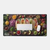 Aangepast Monogram Mexicaans eten Bureaumat (Keyboard & Muis)
