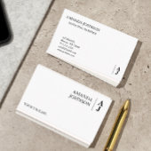 Aangepast monogram minimalistisch visitekaartje