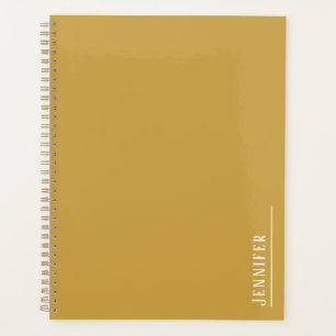 Aangepast monogram, modern brons planner