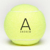Aangepast monogram modern design - aangepast tennisballen (Voorkant)