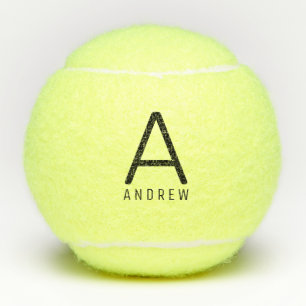 Aangepast monogram modern design - aangepast tennisballen