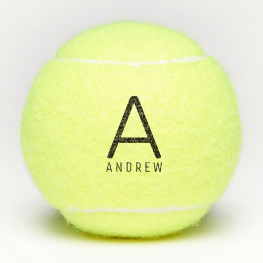 Aangepast monogram modern design - aangepast tennisballen (Voorkant)
