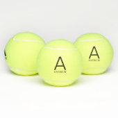 Aangepast monogram modern design - aangepast tennisballen (Multi)
