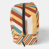 Aangepast monogram modern retro 70s geometrisch toilettasje (Rechts)