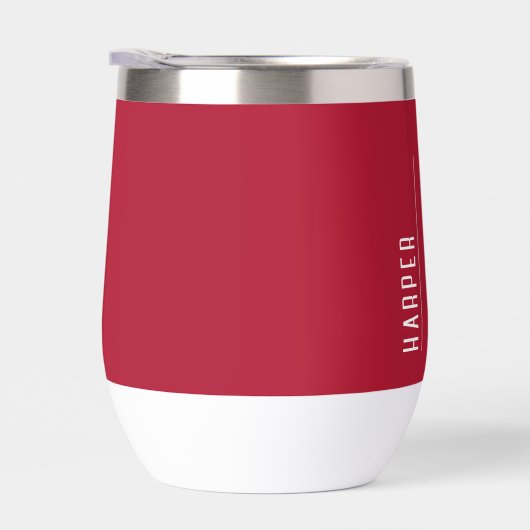 Aangepast monogram, modern rood (Rechts)