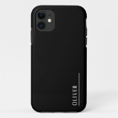 Aangepast monogram, modern zwart-wit Case-Mate iPhone case (Achterkant)