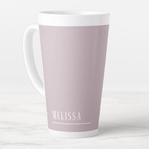 Aangepast monogram, moderne lavendel latte mok