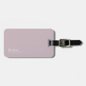 Aangepast monogram, moderne lavendelkleur bagagelabel (Voorkant horizontaal)