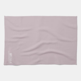 Aangepast monogram, moderne mauve theedoek