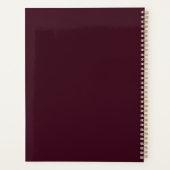 Aangepast monogram, moderne moerbei planner (Achterkant)