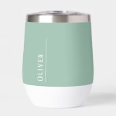 Aangepast monogram, moderne salie groen (Voorkant)