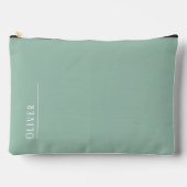 Aangepast monogram, moderne salie groen etui (Voorkant)