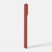 Aangepast monogram, moderne terracotta kleur iPhone 15 case (Rechterkant)