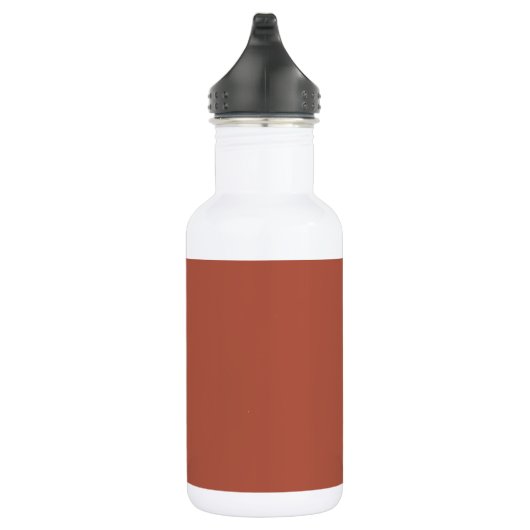 Aangepast monogram, moderne terracotta kleur waterfles  (Rechts)