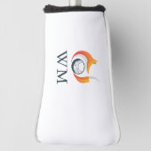 Aangepast monogram moderne vos en bal golfheadcover (Draai 90)